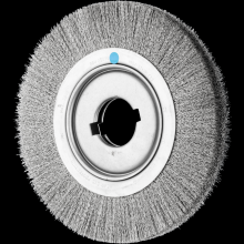 Pferd Inc. 79181178 - PFERD Crimped Wire Wheel Brush 10" Dia Medium Face .012 Stainless Steel 2" Keyed Arbor