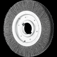 Pferd Inc. 79181133 - PFERD Crimped Wire Wheel Brush 10" Dia Medium Face .012 Carbon Steel 2" Keyed Arbor