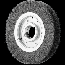 Pferd Inc. 79181253 - PFERD Crimped Wire Wheel Brush 10" Dia Wide Face .012 Carbon Steel 2" Keyed Arbor