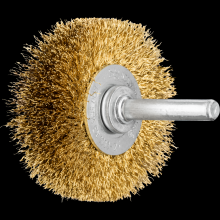 Pferd Inc. 79182953 - PFERD Crimped Mounted Wheel Brush 2" Dia. .008 Stainless Steel 1/4" Shank