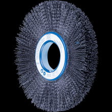 Pferd Inc. 79184124 - PFERD M-BRAD® Composite Wheel Brush 8" Dia. .040/80 Grit Ceramic Oxide 2" Arbor