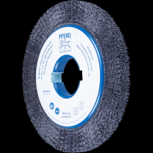 Pferd Inc. 79184127 - PFERD M-BRAD® Composite Wheel Brush 8" Dia. .040/80 Grit Ceramic Oxide 2" Keyed Arbor