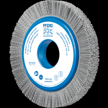 Pferd Inc. 79183728 - PFERD M-BRAD® Composite Wheel Brush 8" Dia. .040/120 Grit Silicon Carbide 2" Arbor