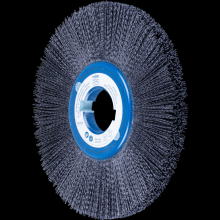 Pferd Inc. 79184133 - PFERD M-BRAD® Composite Wheel Brush 10" Dia. .040/80 Grit Ceramic Oxide 2" Keyed Arbor