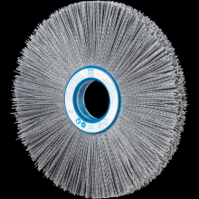 Pferd Inc. 79183744 - PFERD M-BRAD® Composite Wheel Brush 10" Dia. .040/80 Grit Silicon Carbide 2" Arbor