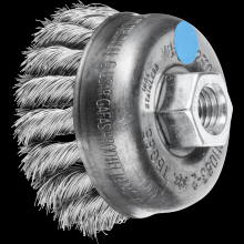 Pferd Inc. 79182855 - PFERD COMBITWIST® Knot Wire Cup Brush 2-3/4" Dia. .014 Stainless Steel 5/8-11" Thread