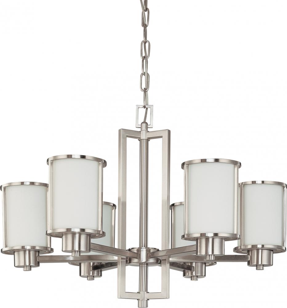 ODEON 6 LT CHANDELIER UP/DN<span class=' ItemWarning' style='display:block;'>Item is usually in stock, but we&#39;ll be in touch if there&#39;s a problem<br /></span>