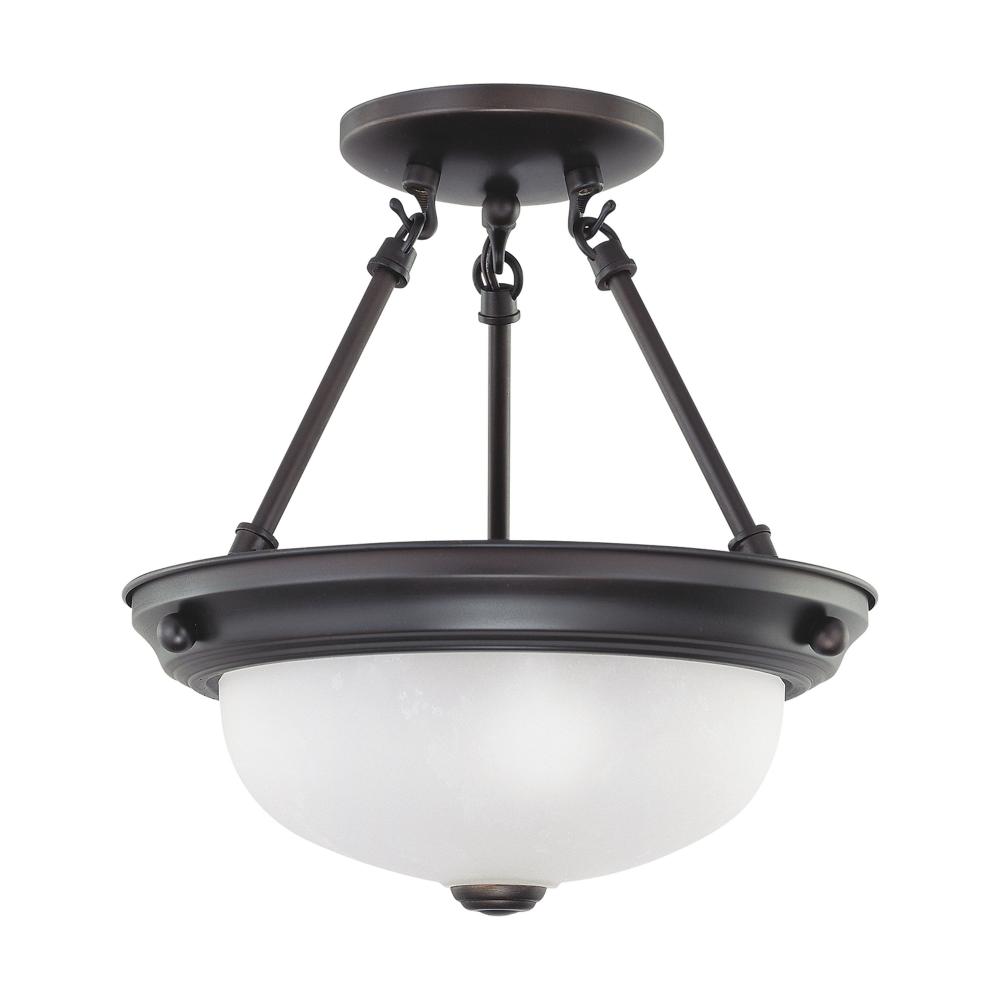 2 LIGHT 11&#34; SEMI-FLUSH<span class=' ItemWarning' style='display:block;'>Item is usually in stock, but we&#39;ll be in touch if there&#39;s a problem<br /></span>