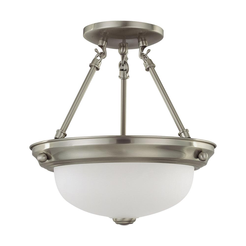 2 LIGHT 11&#34; SEMI-FLUSH<span class=' ItemWarning' style='display:block;'>Item is usually in stock, but we&#39;ll be in touch if there&#39;s a problem<br /></span>