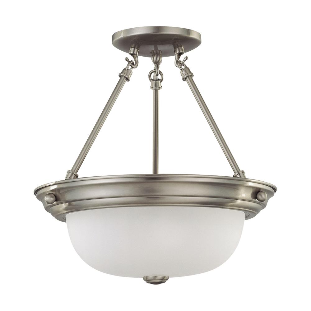 2 LIGHT 13&#34; SEMI-FLUSH<span class=' ItemWarning' style='display:block;'>Item is usually in stock, but we&#39;ll be in touch if there&#39;s a problem<br /></span>