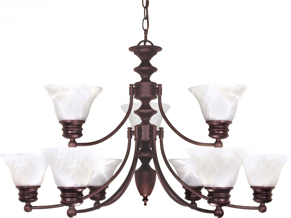 EMPIRE 9 LT CHANDELIER<span class=' ItemWarning' style='display:block;'>Item is usually in stock, but we&#39;ll be in touch if there&#39;s a problem<br /></span>