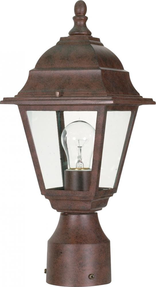 BRITON 1 LT 14&#34; POST LANTERN<span class=' ItemWarning' style='display:block;'>Item is usually in stock, but we&#39;ll be in touch if there&#39;s a problem<br /></span>