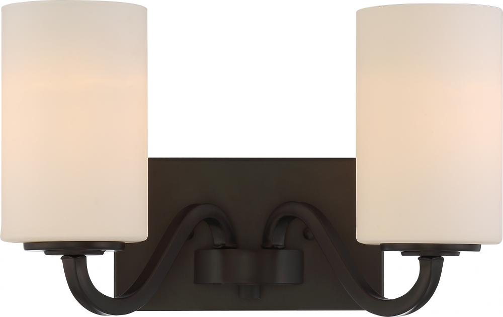 WILLOW 2 LT VANITY FIXTURE<span class=' ItemWarning' style='display:block;'>Item is usually in stock, but we&#39;ll be in touch if there&#39;s a problem<br /></span>