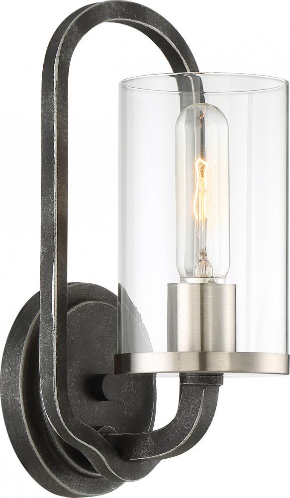 SHERWOOD 1 LIGHT WALL SCONCE<span class=' ItemWarning' style='display:block;'>Item is usually in stock, but we&#39;ll be in touch if there&#39;s a problem<br /></span>