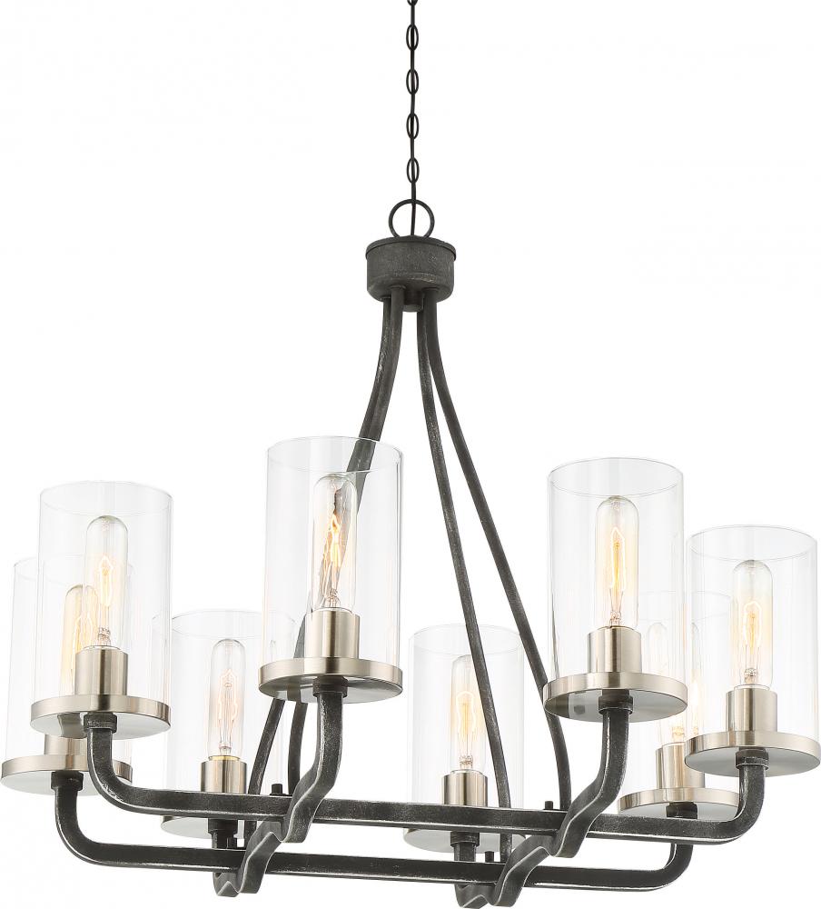 SHERWOOD 8 LIGHT CHANDELIER<span class=' ItemWarning' style='display:block;'>Item is usually in stock, but we&#39;ll be in touch if there&#39;s a problem<br /></span>