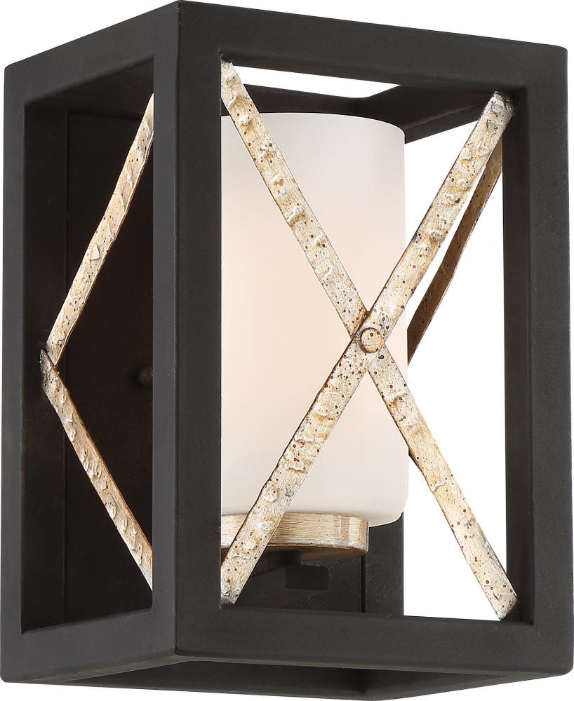 BOXER 1 LIGHT WALL SCONCE<span class=' ItemWarning' style='display:block;'>Item is usually in stock, but we&#39;ll be in touch if there&#39;s a problem<br /></span>