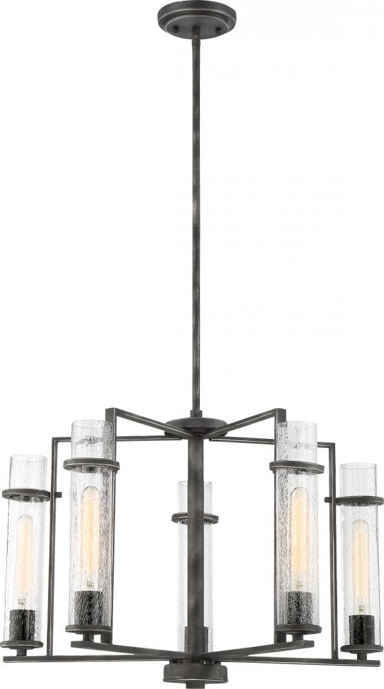 DONZI - 5 LIGHT CHANDELIER<span class=' ItemWarning' style='display:block;'>Item is usually in stock, but we&#39;ll be in touch if there&#39;s a problem<br /></span>