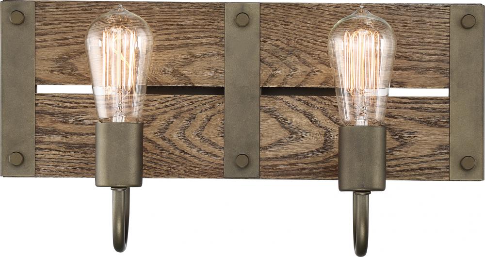 WINCHESTER 2 LIGHT VANITY<span class=' ItemWarning' style='display:block;'>Item is usually in stock, but we&#39;ll be in touch if there&#39;s a problem<br /></span>