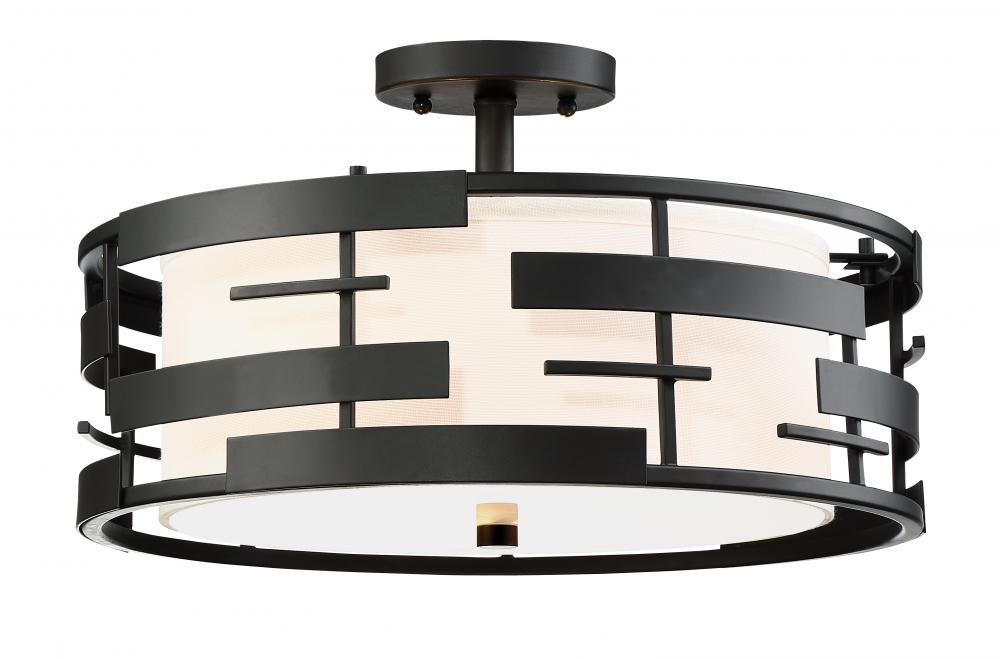 LANSING 3 LGT SEMI FLUSH<span class=' ItemWarning' style='display:block;'>Item is usually in stock, but we&#39;ll be in touch if there&#39;s a problem<br /></span>