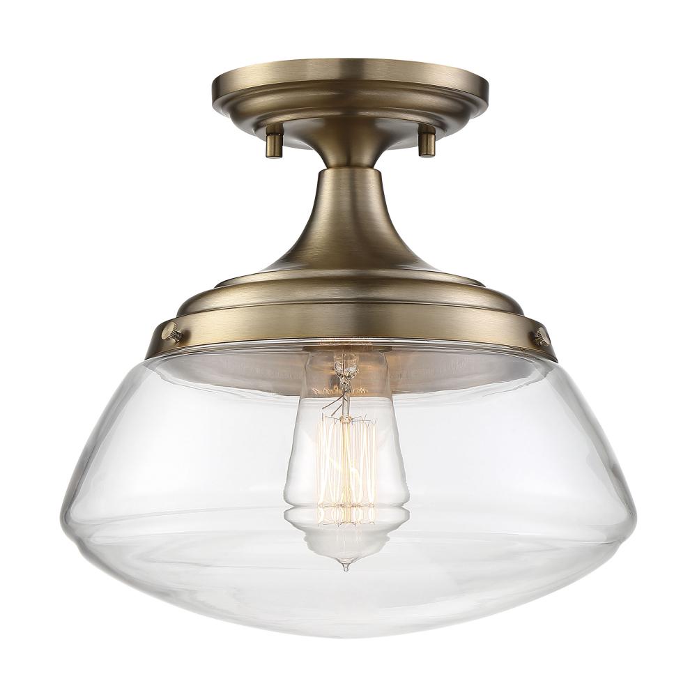 KEW 1 LIGHT SEMI FLUSH<span class=' ItemWarning' style='display:block;'>Item is usually in stock, but we&#39;ll be in touch if there&#39;s a problem<br /></span>