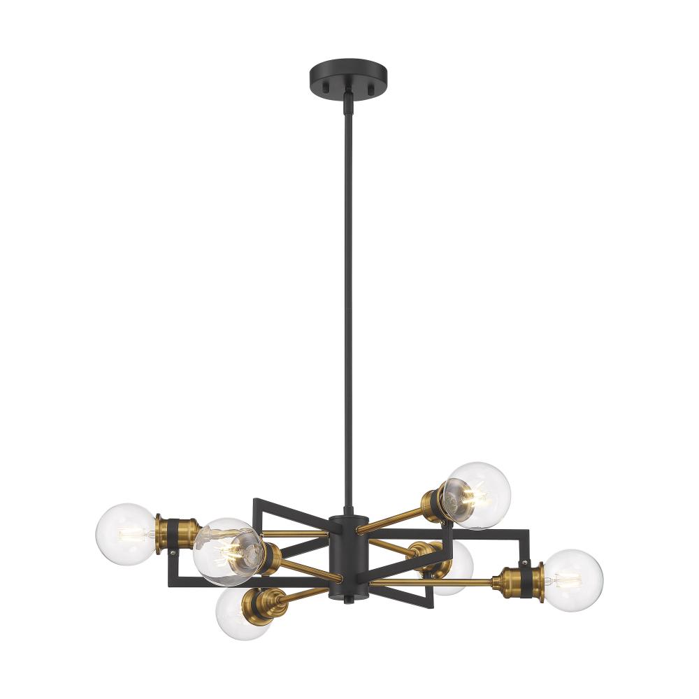 INTENTION 6 LIGHT CHANDELIER<span class=' ItemWarning' style='display:block;'>Item is usually in stock, but we&#39;ll be in touch if there&#39;s a problem<br /></span>