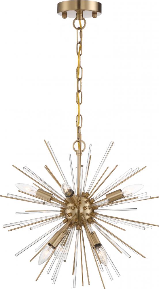 CIRRUS 6 LIGHT CHANDELIER<span class=' ItemWarning' style='display:block;'>Item is usually in stock, but we&#39;ll be in touch if there&#39;s a problem<br /></span>