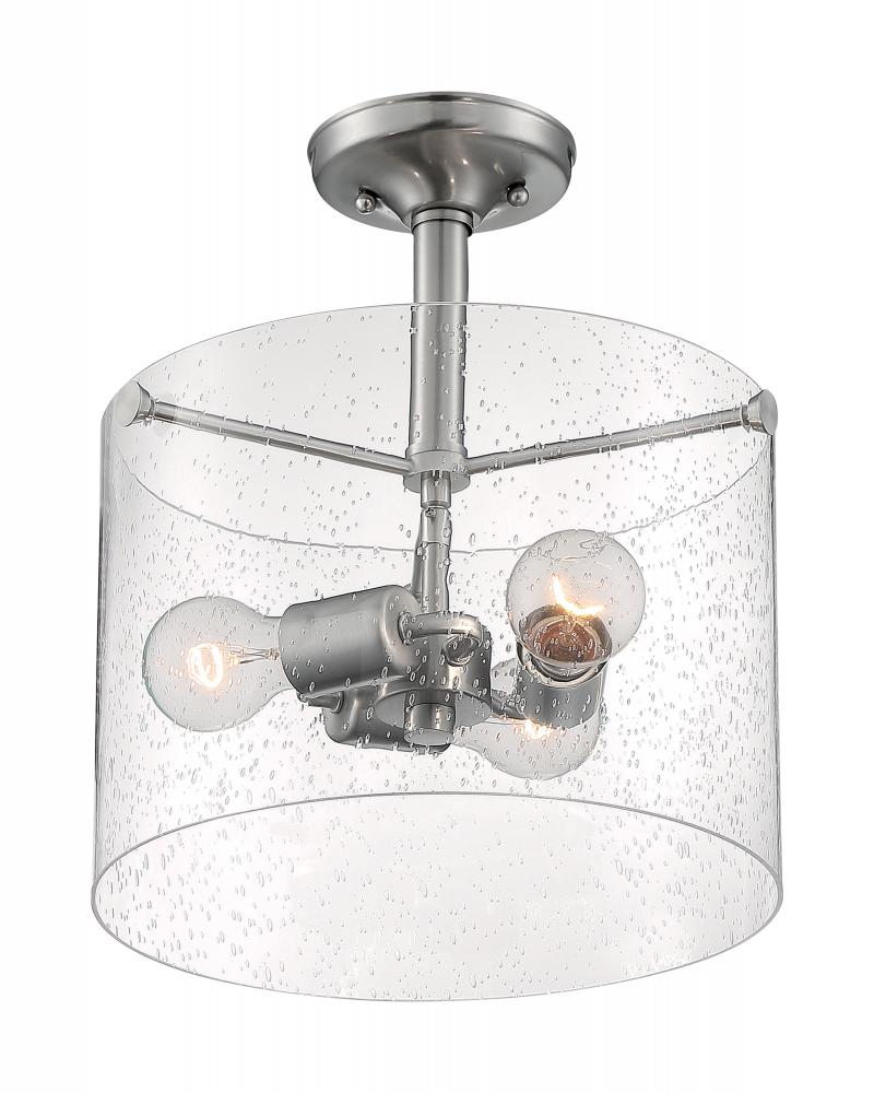 BRANSEL 3 LIGHT SEMI FLUSH<span class=' ItemWarning' style='display:block;'>Item is usually in stock, but we&#39;ll be in touch if there&#39;s a problem<br /></span>