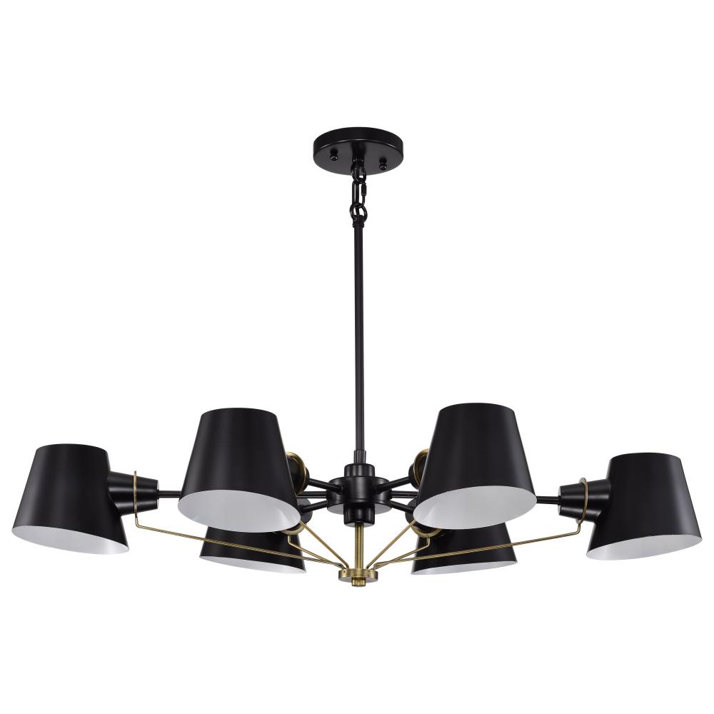 BAXTER 6 LIGHT CHANDELIER<span class=' ItemWarning' style='display:block;'>Item is usually in stock, but we&#39;ll be in touch if there&#39;s a problem<br /></span>