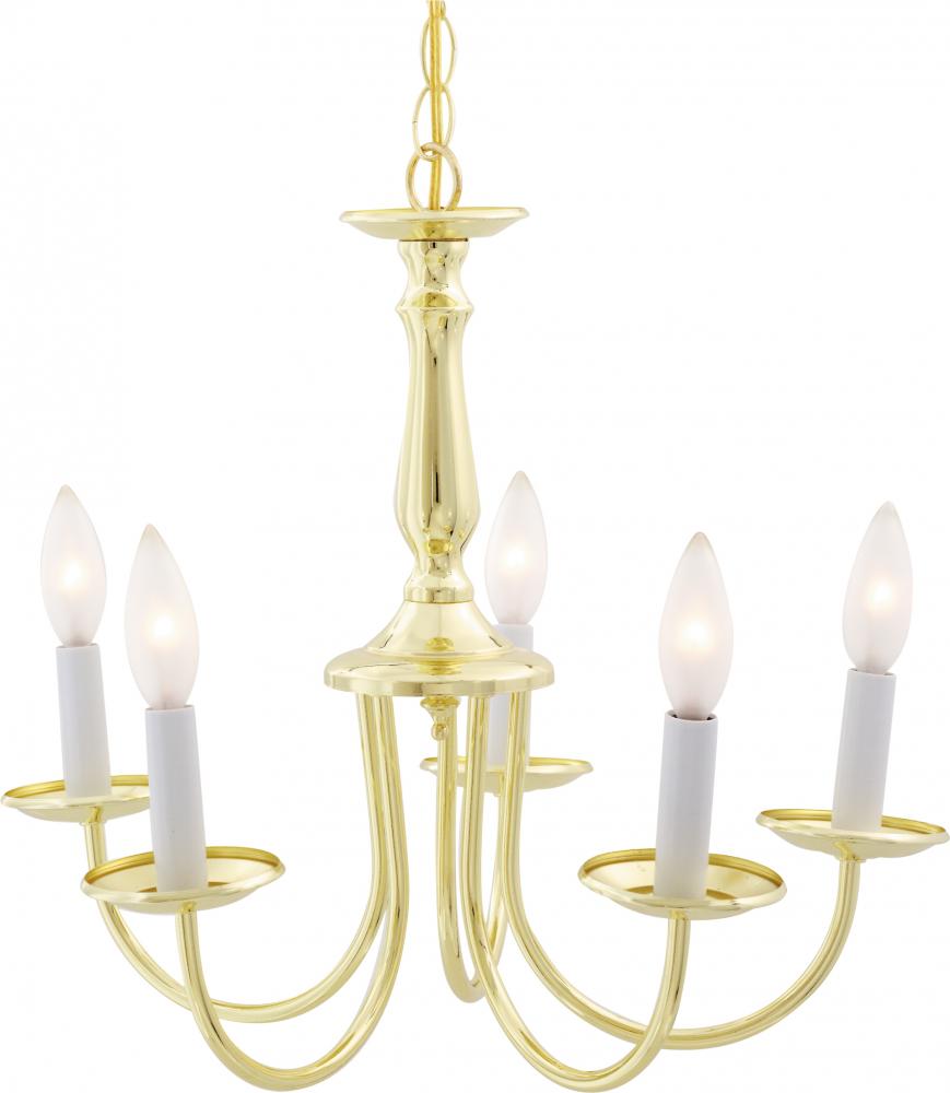 5 LIGHT 18&#34; CHANDELIER<span class=' ItemWarning' style='display:block;'>Item is usually in stock, but we&#39;ll be in touch if there&#39;s a problem<br /></span>