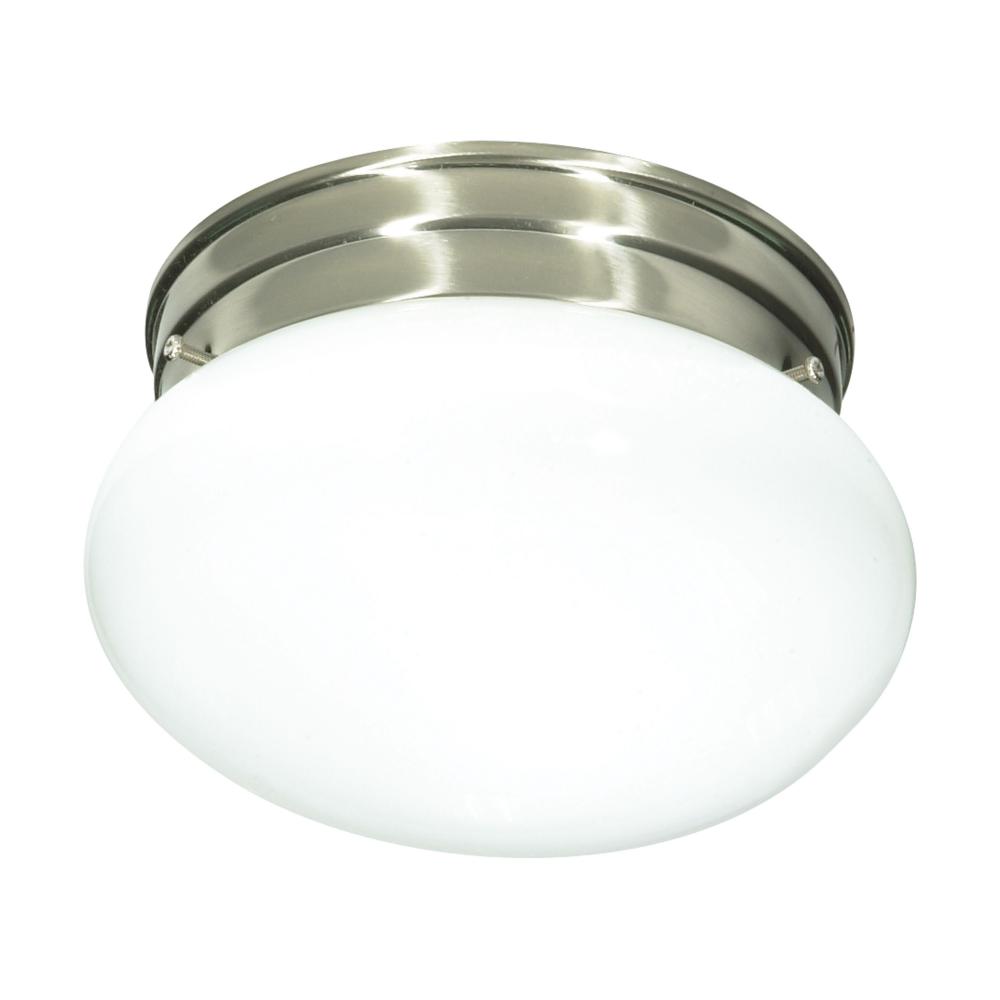 1 LIGHT 8&#34; MUSHROOM FLUSH<span class=' ItemWarning' style='display:block;'>Item is usually in stock, but we&#39;ll be in touch if there&#39;s a problem<br /></span>