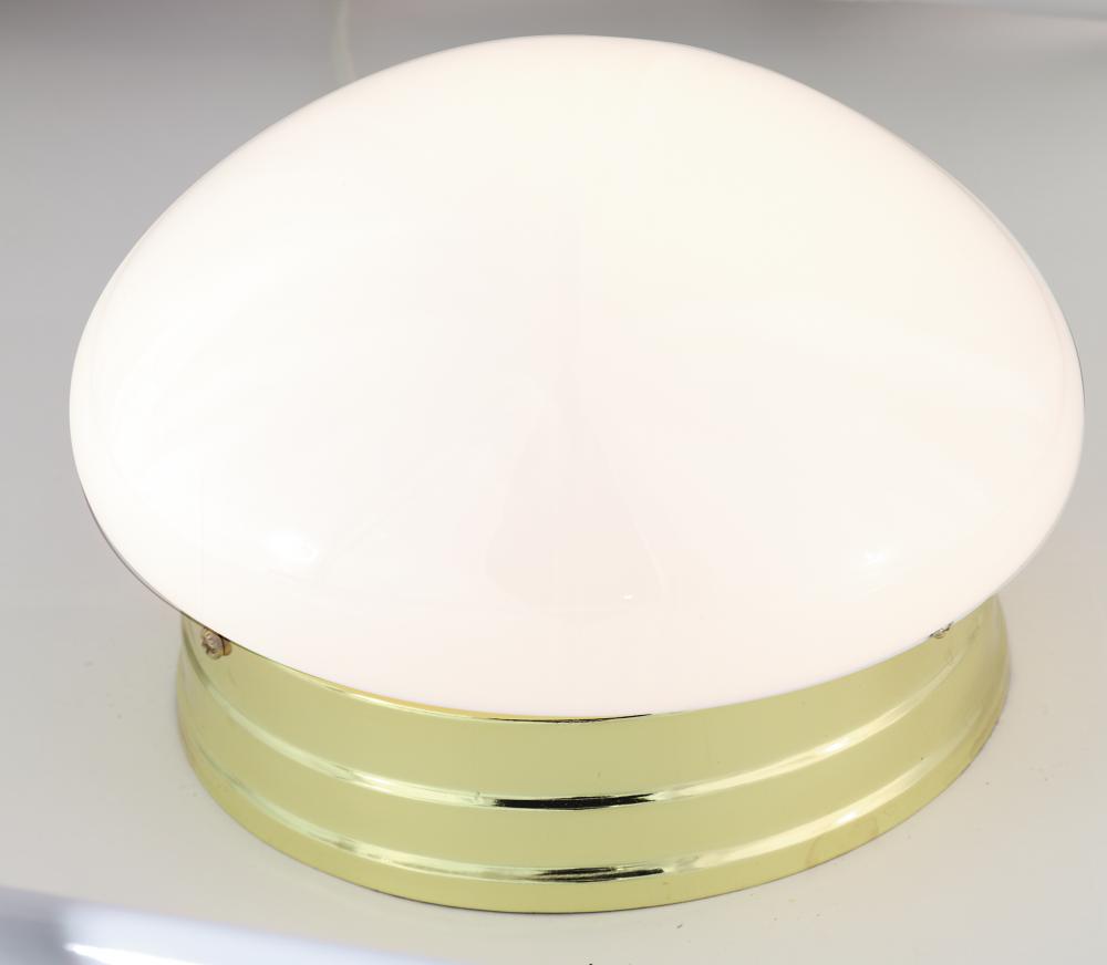 1 LIGHT SMALL MUSHROOM FLUSH<span class=' ItemWarning' style='display:block;'>Item is usually in stock, but we&#39;ll be in touch if there&#39;s a problem<br /></span>