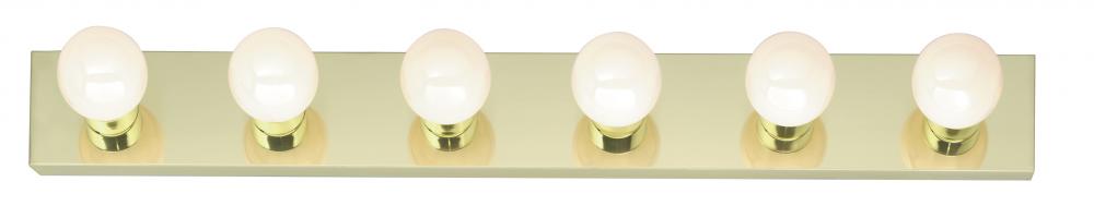 6 LIGHT 36&#34; VANITY STRIP<span class=' ItemWarning' style='display:block;'>Item is usually in stock, but we&#39;ll be in touch if there&#39;s a problem<br /></span>