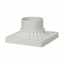 Nuvo 25/1205 - ALUMINUM POST BASE WHITE