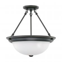 Nuvo 60/3151 - 3 LIGHT 15" SEMI-FLUSH