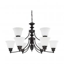 Nuvo 60/3171 - EMPIRE 9 LIGHT 32" CHANDELIER