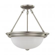 Nuvo 60/3246 - 3 LIGHT 15" SEMI-FLUSH