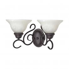 Nuvo 60/388 - CASTILLO 2 LT VANITY FIXTURE