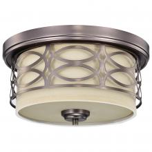 Nuvo 60/4727 - HARLOW 2 LIGHT FLUSH DOME