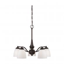 Nuvo 60/5143 - PATTON 5 LIGHT CHANDELIER/DOWN