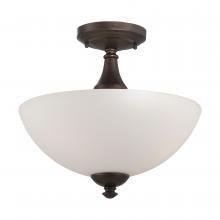 Nuvo 60/5144 - PATTON 3 LIGHT SEMI-FLUSH