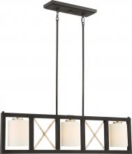 Nuvo 60/6133 - BOXER 3 LIGHT ISLAND PENDANT