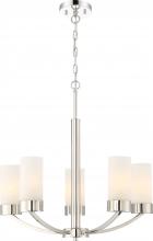 Nuvo 60/6225 - DENVER 5 LIGHT CHANDELIER