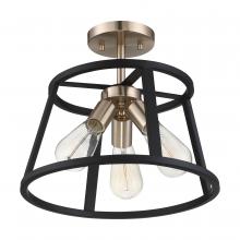 Nuvo 60/6643 - CHASSIS 3 LT SEMI FLUSH MOUNT