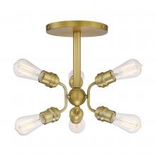 Nuvo 60/6926 - FARADAY 6 LIGHT SEMI FLUSH