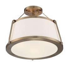 Nuvo 60/6997 - CUTTY 3LT SEMI FLUSH