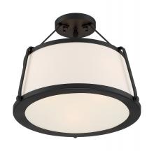 Nuvo 60/6998 - CUTTY 3LT SEMI FLUSH