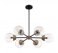 Nuvo 60/7126 - AXIS 6 LIGHT CHANDELIER