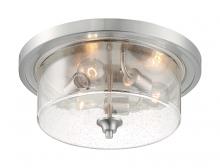 Nuvo 60/7191 - BRANSEL 3 LIGHT FLUSH MOUNT