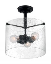 Nuvo 60/7288 - BRANSEL 3 LIGHT SEMI FLUSH