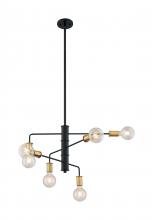 Nuvo 60/7344 - RYDER 6 LIGHT CHANDELIER